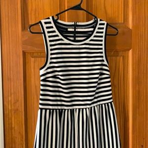 INC International Conc Sleeveless Striped Dress